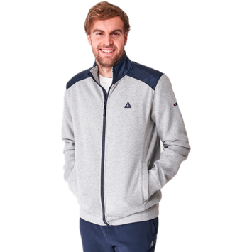 SUDADERA BATELA HOMBRE CON CREMALLERA Gris