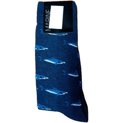 CALCETIN HOMBRE TIBURONES MARINE Azul