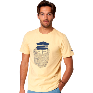 CAMISETA BATELA HOMBRE LISA CAPITAN Amarillo