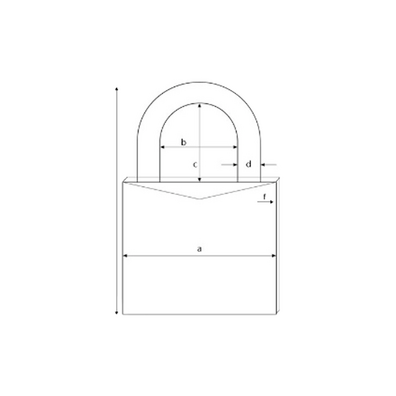 CANDADO INOX ABUS ARCO LARGO