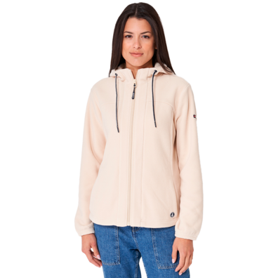 CHAQUETA POLAR MUJER ABIERTA CON CAPUCHA BATELA CBR