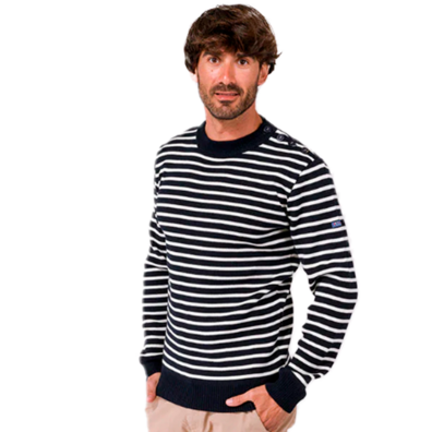 JERSEY BATELA HOMBRE MARINERO BRETON Mno/Crudo