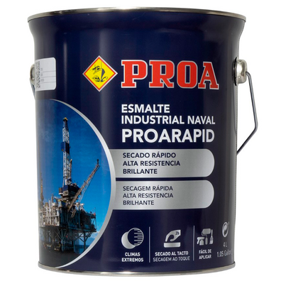 Pintura Proarapid Industrial Naval 4 Litros Bermellon 3001