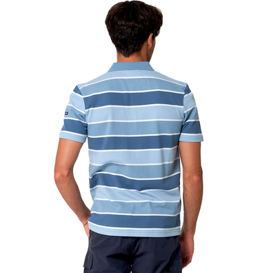 POLO BATELA HOMBRE PIQUE Azul&Blanco;