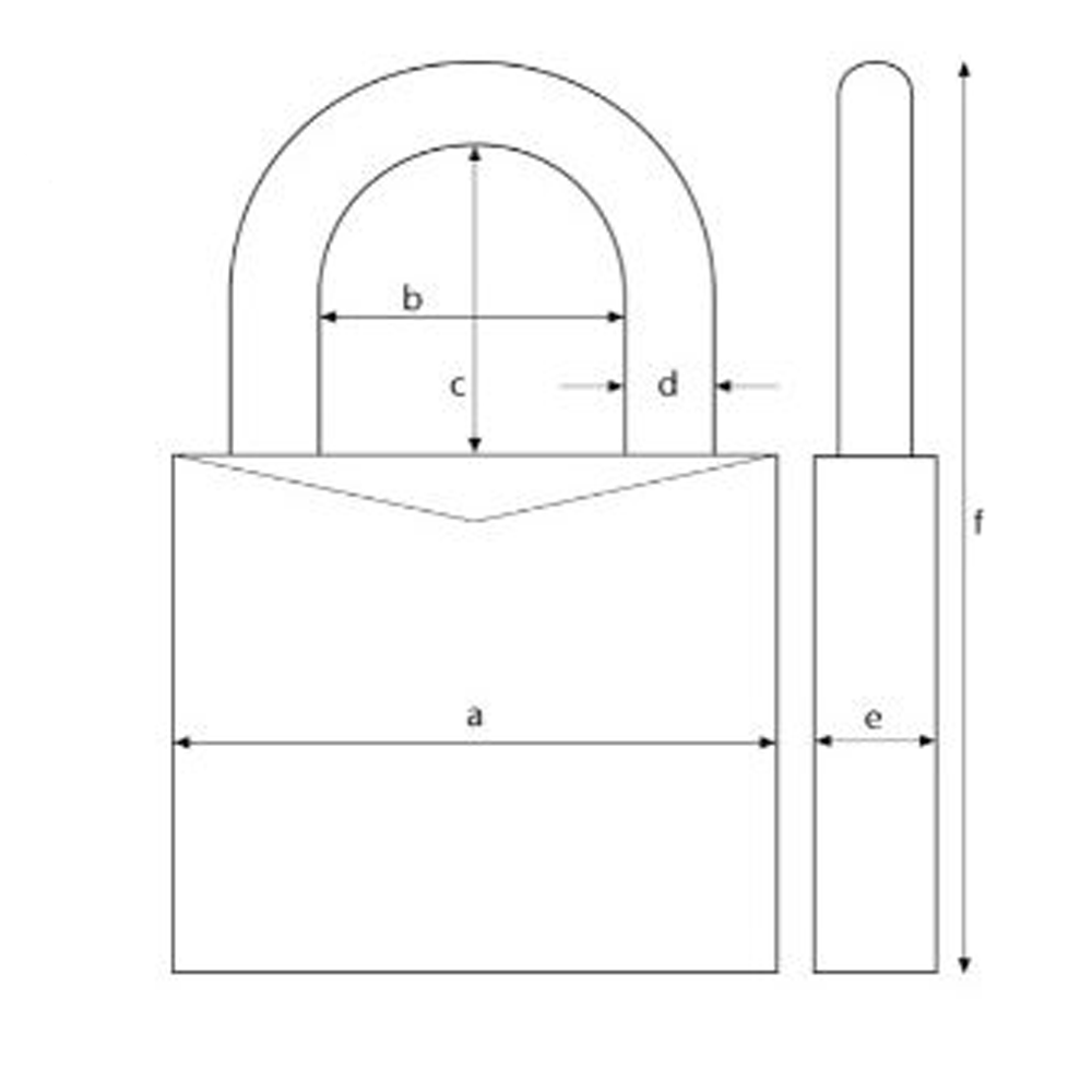 Candado Inox Abus Arco Corto - A Poutada