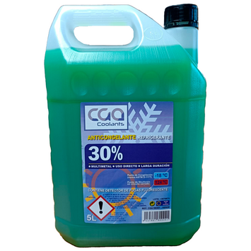 ANTICONGELANTE VERDE 30% 5 LITROS CGA COOLANTS