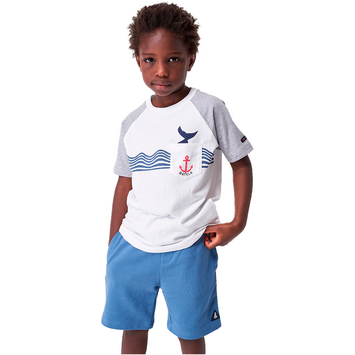 CAMISETA BATELA JUNIOR LISA OLAS Blanco