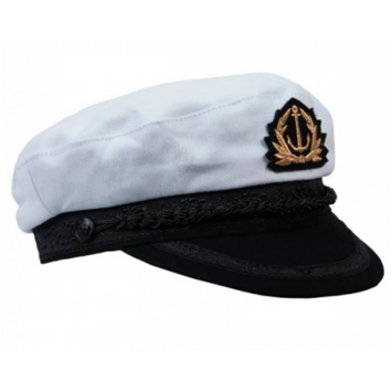 GORRO BATELA MARINERO DE ALGODON BLANCO