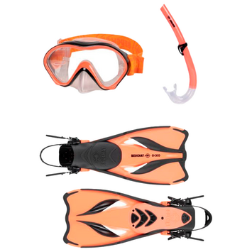 SET BEUCHAT JUNIOR ATOLL AMT OCEO (ALETAS/MASCARA/TUBO) CORAL-