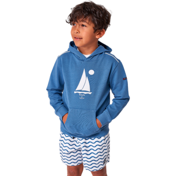 SUDADERA JUNIOR BATELA VELEROS Azul