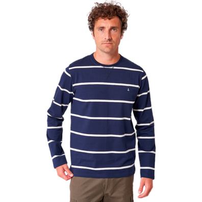 CAMISETA BATELA HOMBRE NAUTICA M/LARGA Marino&Crudo;