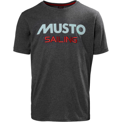 Camiseta Musto Hombre Sailing Bandera Gris Oscuro