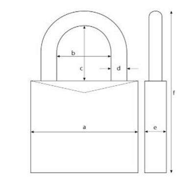 CANDADO INOX ABUS ARCO CORTO