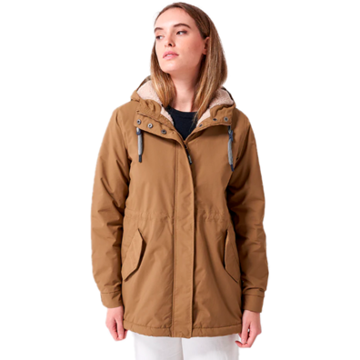 CAZADORA IMPERMEABLE MUJER BATELA Tostado