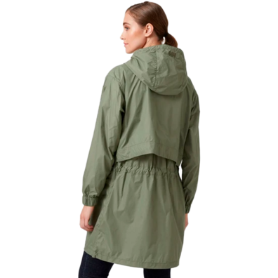 CHAQUETA HH MUJER CORTAVIENTOS 3/4 DESIRE LONG verde