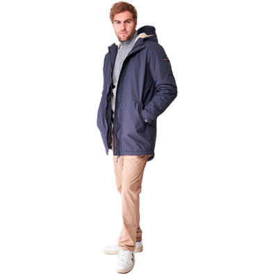 IMPERMEABLE BATELA HOMBRE CON FORRO SHERPA Marino