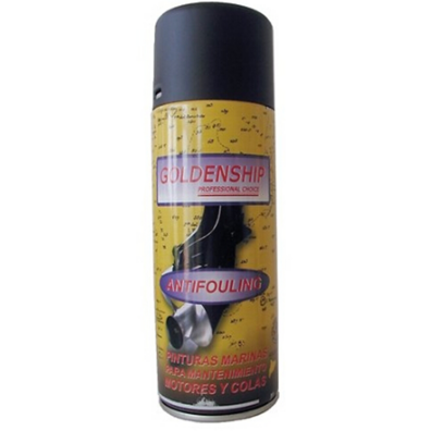 PINTURA SPRAY GOLDENSHIP ANTIFOULING NEGRO 400 ML.