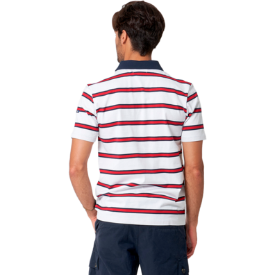 POLO BATELA HOMBRE NAVY CON BOLSILLO Blanco&rojo;&marino;