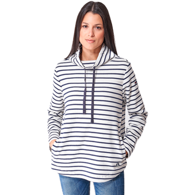 SUDADERA BATELA MUJER CUELLO CHIMENEA Marino&Crudo;