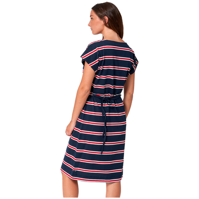 VESTIDO BATELA NAVY CON CINTURON